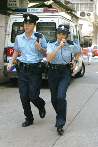 Photograph:Police officer on duty
