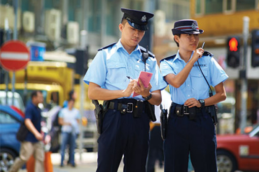 圖片：警員執行職務