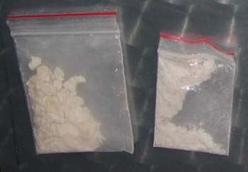 Ketamine - common packages found in disco