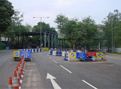 Sandy Ridge (Sha Ling) Police Check Point in Ta Kwu Ling