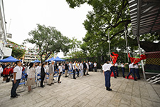 大埔區少年警訊會員進行升旗儀式