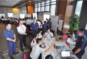The Emergency Unit of the New Territories South Region organises a training workshop for frontline supervisory officers to enhance their ability to respond to major incidents and disasters.