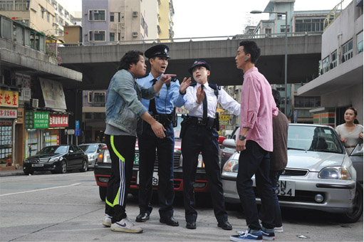 Photograph:Police officers assist citizens resolving disputes