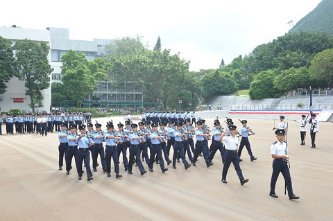 图片：香港警察学院结业会操