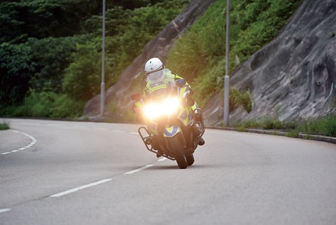 Photograph: Traffic Police officer on patrol