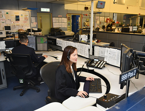 Photograph: Police officers participating in a drill