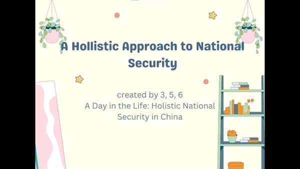 高中組38 - A Day in the Life Holistic National Security in China