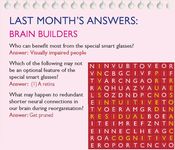 Last Month's Answers