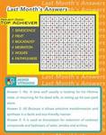 Last Month's Answers