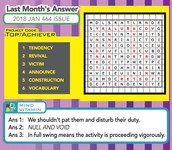 Last Month's Answers