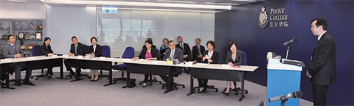 Officers from Australia, Macao and Hong Kong Police Force attend the first Hong Kong – Macao – Australia Anti-Money Laundering Seminar organised by the Hong Kong Police Force.