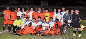 A football match between Yuen Long District and a team of African players enhances racial harmony.