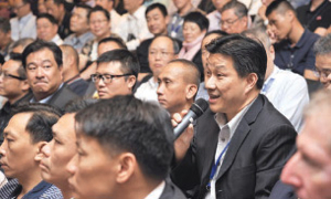 The Chief Secretary for Administration, Mrs Carrie Lam, attends the Commissioner's Experience Sharing Forum with Frontline Staff Participating in the Policing of the 15th Anniversary of the HKSAR with an attendance of more than 660 frontline staff, including representatives of the staff associations.