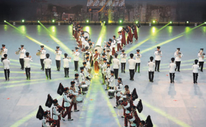 The Hong Kong Police Band takes part in the very first extravaganza at the Hong Kong International Military Tattoo for the Celebration of the 15th Anniversary of the Establishment of HKSAR.
