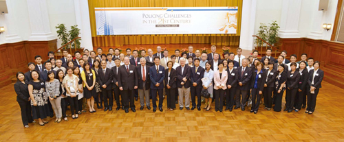 The Force and the Centre for Criminology of the University of Hong Kong jointly host a symposium entitled Policing Challenges in the 21st Century (Hong Kong 2013). Some 100 participants comprising commanders of the Force as well as local and overseas academics attend the symposium to exchange views on the development and challenges of policing.
