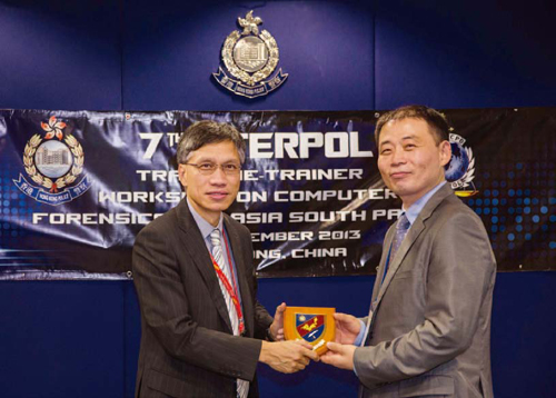 INTERPOL and the Technology Crime Division of Commercial Crime Bureau co-host the 7th INTERPOL Train-the-Trainer Workshop on Computer Forensics for Asia and South Pacific at Police Headquarters. An intensive training programme is provided for a total of 21 trainees from Bhutan, Japan, Bahrain, Malaysia, Oman, Thailand, Indonesia, Macao and Hong Kong to help them acquire the qualification of INTERPOL Certified Trainer.