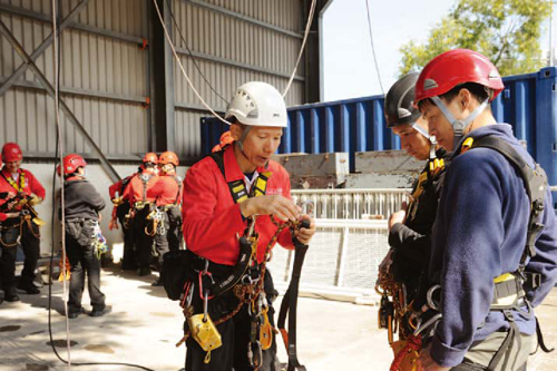 Force Abseiling Cadre members receive regular training.