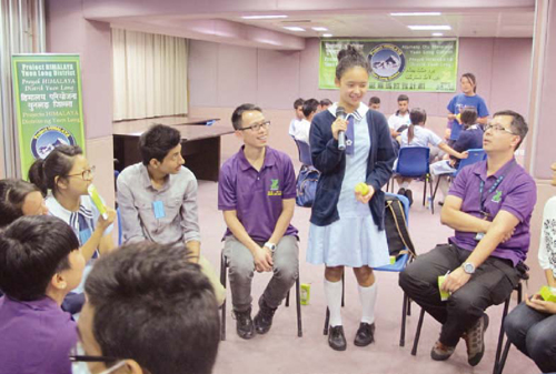 Project Himalaya of Yuen Long District stimulates the enthusiasm of nonethnic Chinese Junior Police Call members to join the Force.