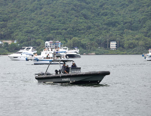 Marine Police steps up sea patrols.