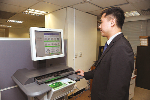 The Fingerprint and Palmprint Livescan System (FPLS) has been implemented Force-wide since September 2014 to improve the operational efficiency of the whole chain of arrest, identification and prosecution processes. The FPLS provides a secure means for fingerprint taking, archiving and storage by livescan technology and facilitates the sharing of such data among other Force systems. 