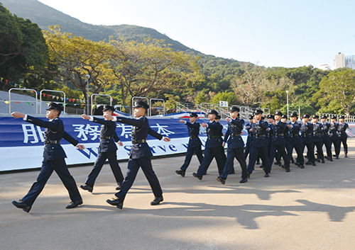 警察結業會操 