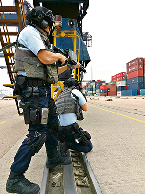 The Counter Terrorism Response Unit conducts regular drills.