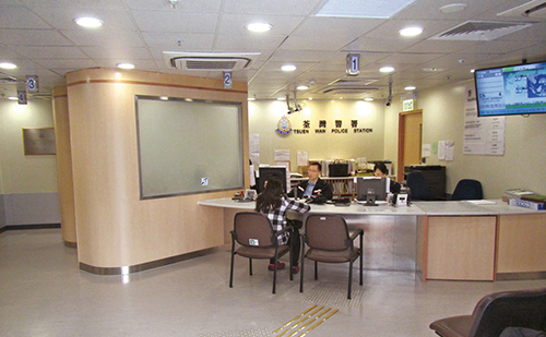 荃湾警署的新一代报案室于八月启用。