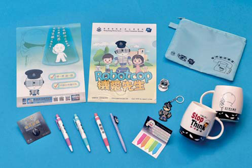 The Crime Prevention Bureau produces a range of souvenirs carrying crime prevention messages. 