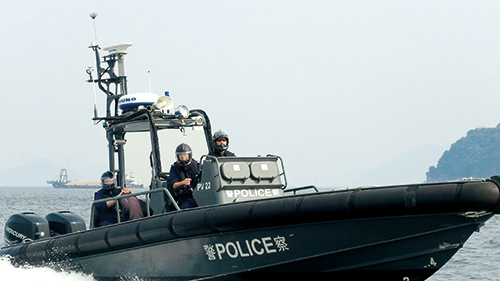 水警总区第三代分区快速巡逻小艇。