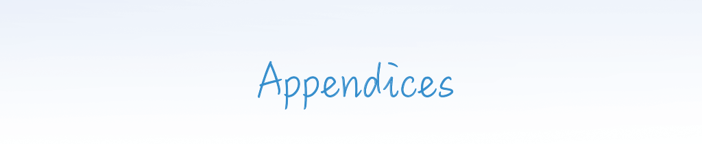 Appendices 