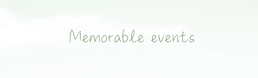  Memorable Events 
