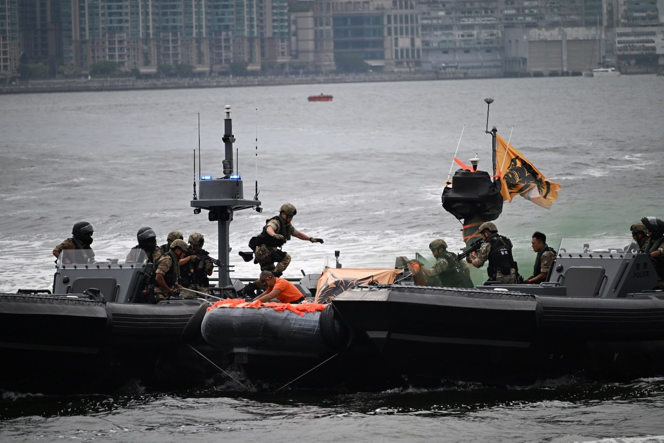 The Small Boat Division intercepted a target vessel during the large-scale inter-departmental counter-terrorism exercise codenamed BRAVELIGHT.