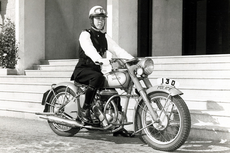 Traffic officer, the 1960s.