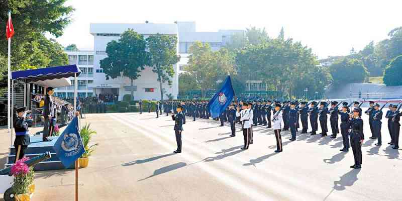 CE attends the passing-out parade on Police College Campus