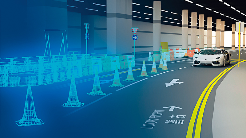 The mobile application“Facility AR”can provide a clear and accurate action map to show the location of facilities such as traffic cones and barriers.