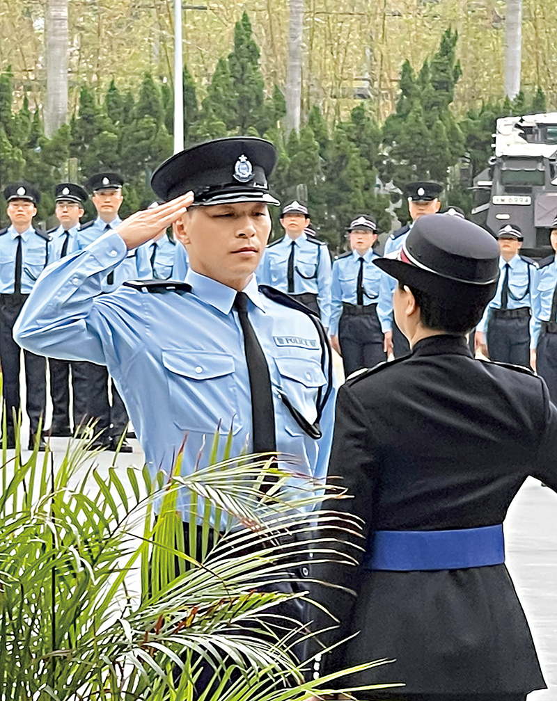 楊偉國結業後獲派駐中區警區，第二日出更已成功拘捕疑犯。